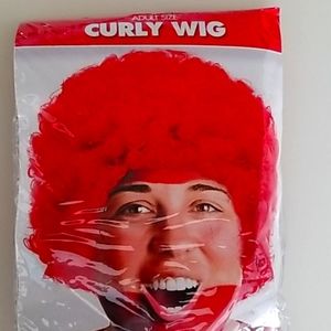 Adult red curly hair wig
